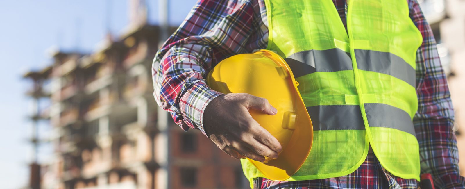 Stock construction worker