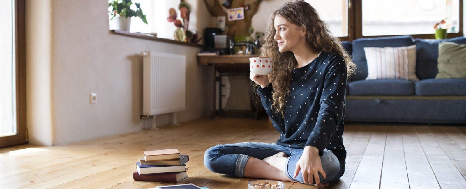 Stock student reading